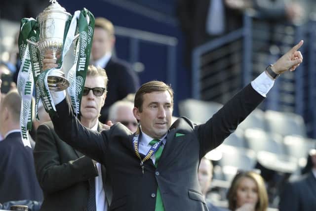 Alan Stubbs won the Scottish Cup for Hibs just ten days ago. Pic: Neil Hanna