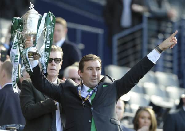 Alan Stubbs won the Scottish Cup for Hibs just ten days ago. Pic: Neil Hanna