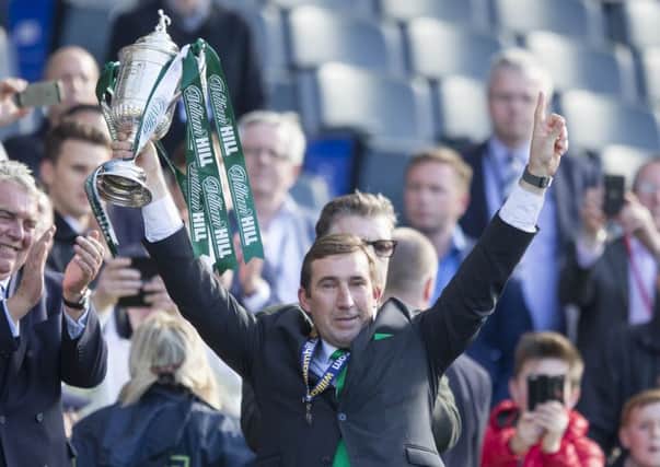 It's just ten days since Hibs manager Alan Stubbs lifted the William Hill Scottish Cup. Picture: Jeff Holmes/PA Wire