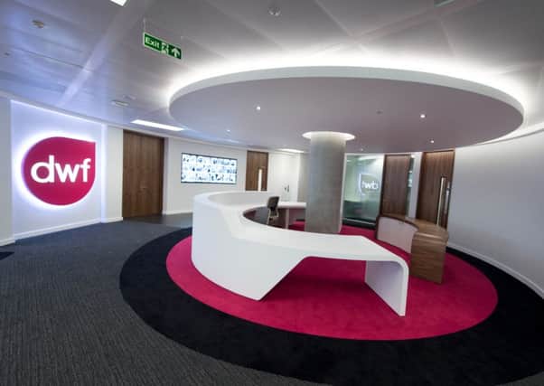 DWF's Glasgow office will house about 90 of the law firm's staff. Picture: Contributed