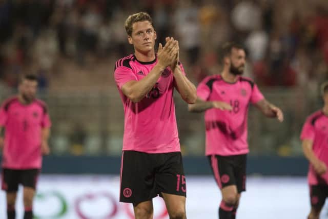 Christophe Berra played for Scotland against Italy but has been ruled out of the France match. Picture: Craig Williamson/SNS