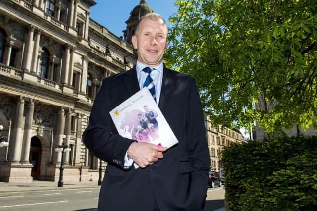 Chief executive Stewart Regan outside the Scottish FA annual general meeting at the City Chambers, Glasgow. Picture: Paul Devlin/SNS