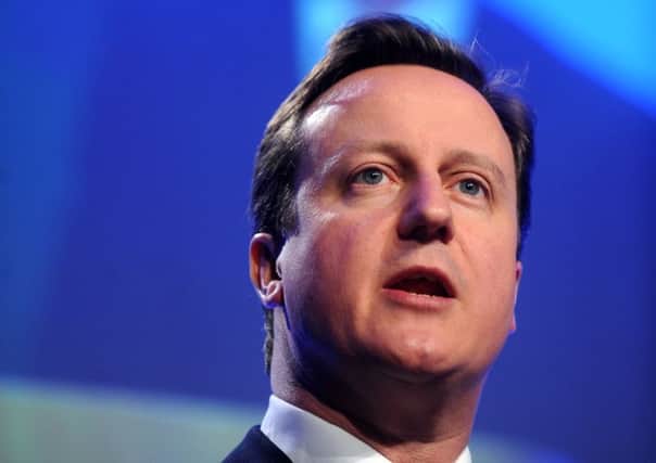 Tory leader David Cameron. Picture: Jane Barlow