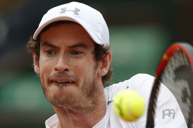 Andy Murray will refer to notes on a 'crib sheet' when he plays Stan Wawrinka in the French Open semi-final.  Picture: Christophe Ena/AP