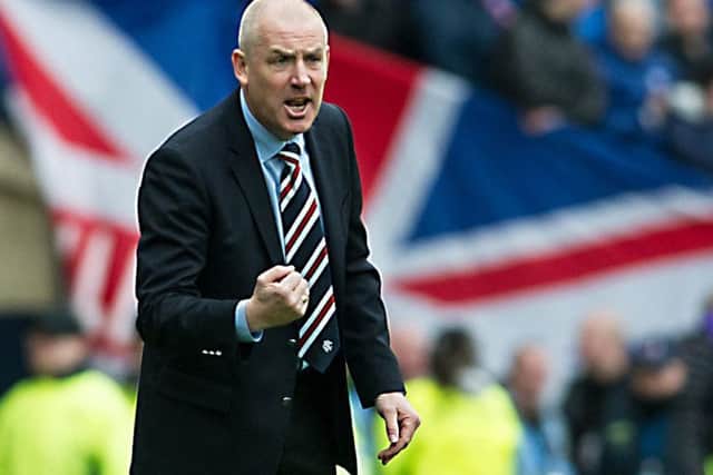 Mark Warburton will take his Rangers side to Motherwell on 16 July for their opening Betfred League Cup fixture. Picture: John Devlin