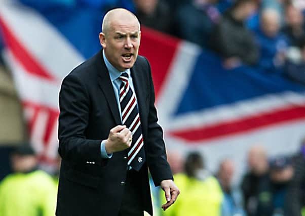 Mark Warburton will take his Rangers side to Motherwell on 16 July for their opening Betfred League Cup fixture. Picture: John Devlin