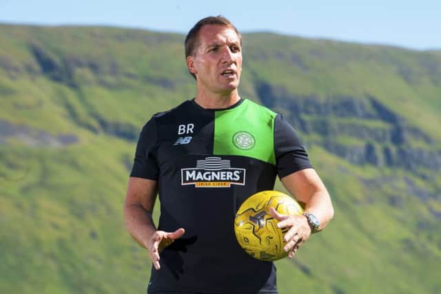 New Celtic manager Brendan Rodgers at Lennoxtown. Picture: Alan Harvey/SNS