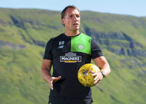 New Celtic manager Brendan Rodgers at Lennoxtown. Picture: Alan Harvey/SNS