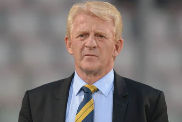 Scotland head coach Gordon Strachan laments our failings against the best teams in the world. Picture: Matthew Mirabelli/AFP/Getty Images