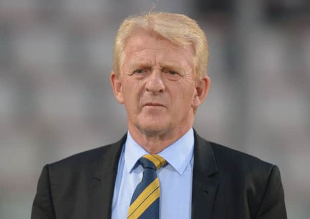Scotland head coach Gordon Strachan laments our failings against the best teams in the world. Picture: Matthew Mirabelli/AFP/Getty Images