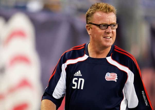 Steve Nicol during his spall as the coach of the New England Revolution. Picture: Gail Oskin/Getty