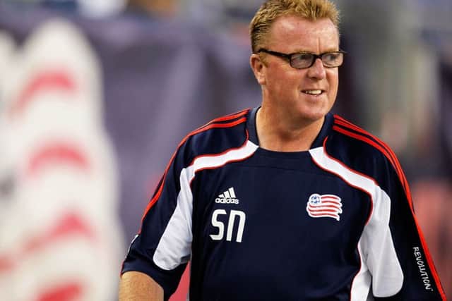 Steve Nicol during his spall as the coach of the New England Revolution. Picture: Gail Oskin/Getty
