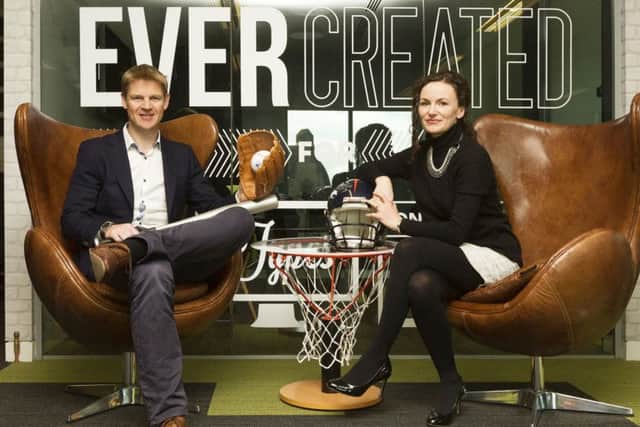 Lesley and Nigel Eccles set up fantasy sports gaming company FanDuel in Scotland. Photograph: Malcolm McCurrach