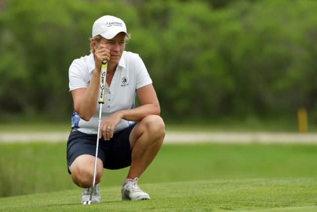 Scotland's Catriona Matthew opened with a 65 in New Jersey. Photograph: Hunter Martin/Getty
Images