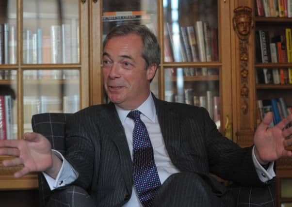 UKIP Leader Nigel Farage has been accused of 'outrageous blatant scaremongering'. Picture: Steven Scott Taylor