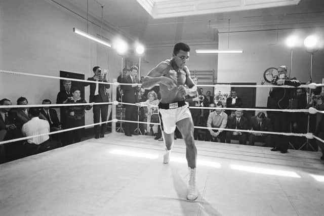Muhammad Ali during training for his fight against Brian London. Picture: AP