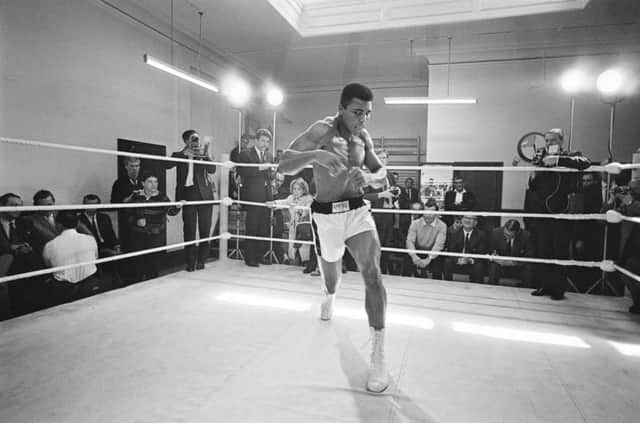 Muhammad Ali during training for his fight against Brian London. Picture: AP