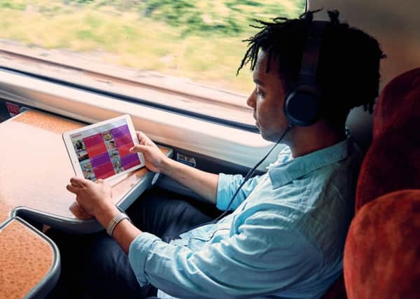 Vrigin Train travellers can stream a library of around 200 hours of content to their mobiles and tablets. Picture: Contributed