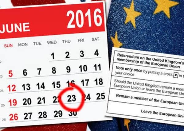 Voters will be asked whether or not they support the UK's continued membership of the European Union