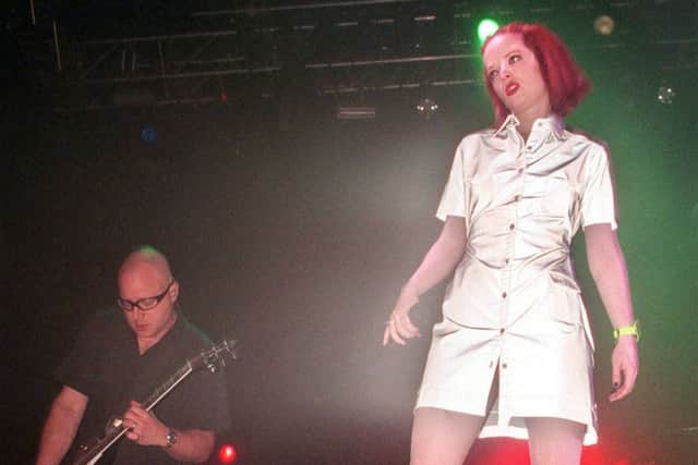 Shirley Manson onstage at the 1998 Reading Festival