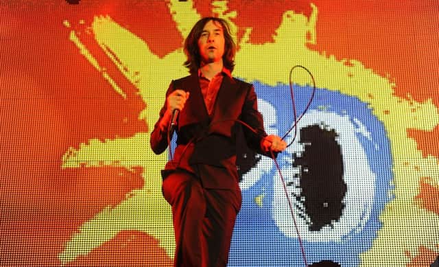 Bobby Gillespie of Primal Scream on stage at the Edinburgh Hogmanay celebrations in 2011. The band performed their 1991 album Screamadelica to mark its 20th anniversary. Picture: Phil Wilkinson/TSPL