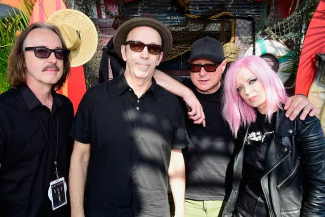 Butch Vig, Duke Erikson, Steve Marker and Shirley Manson of  Garbage. Picture: Frazer Harrison/Getty Images for CBS Radio Inc
