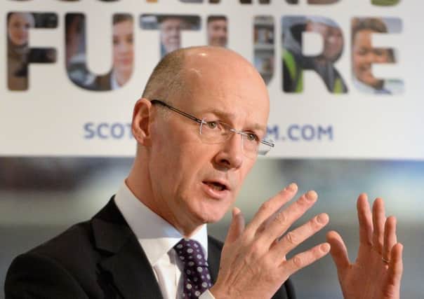 John Swinney managed to inject some much needed light relief into the independence referendum campaign. Picture: Getty Images
