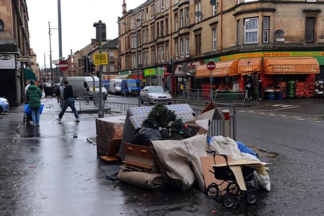 Fly tipping is a common complaint from residents in Govanhill. Picture: Robert Perry