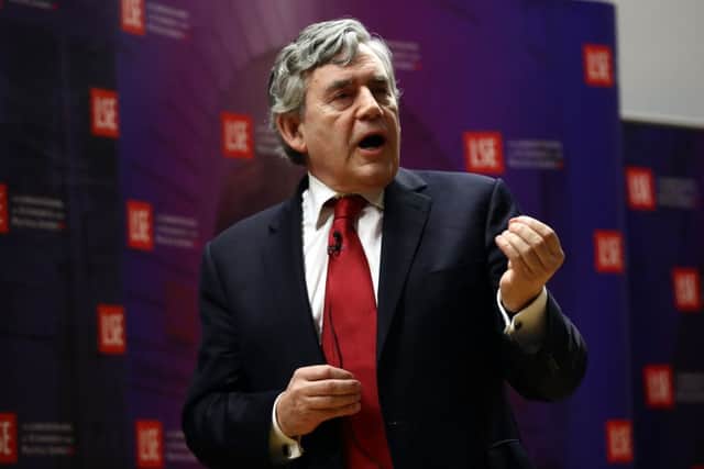Gordon Brown gave his first major speech on the European referendum campaign at the London School of Economics on May 11. Picture: Getty
