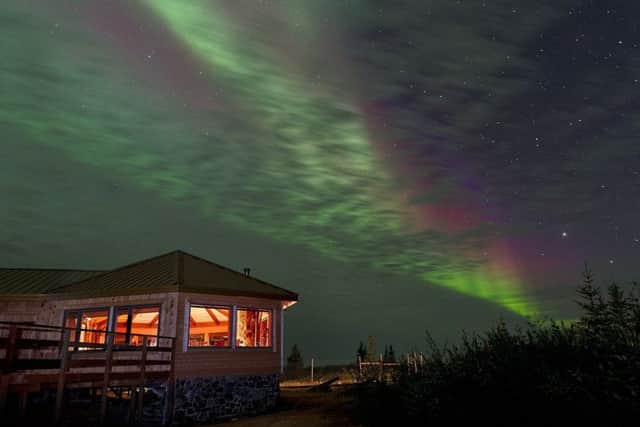 The Northern Lights over Nanuk Polar Bear Lodge