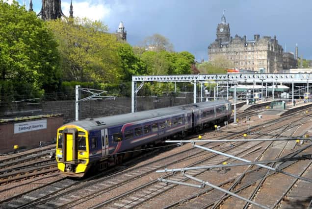 The electrifications of the line between Edinburgh and Glasgow was meant to be completed by December this year. Picture: Jane Barlow
