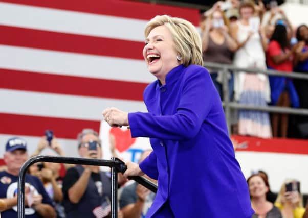 Hillary Clinton is still on the nomination campaign trail. Picture: AFP/Getty Images