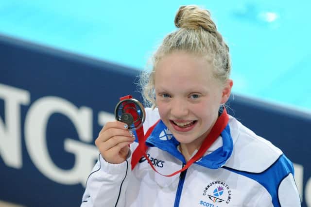 Erraid Davies won Commonwealth Games bronze at the age of 13. Picture: Lisa Ferguson