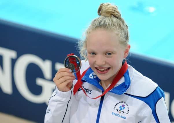 Erraid Davies won Commonwealth Games bronze at the age of 13. Picture: Lisa Ferguson