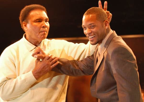 Will Smith, pictured with Muhammad Ali, will be among the pall-bearers at Fridays funeral. Picture: Contributed