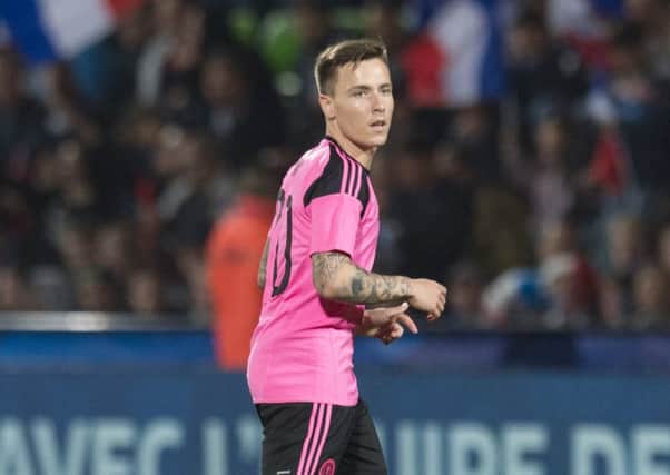 Barrie McKay made his Scotland debut as a substitute against France in Metz. Picture: Craig Williamson/SNS
