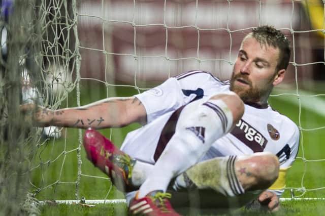 Dumbarton are keen to to sign fromer Hearts midfielder Ryan Stevenson
from Ayr. Picture: Ian Georgeson