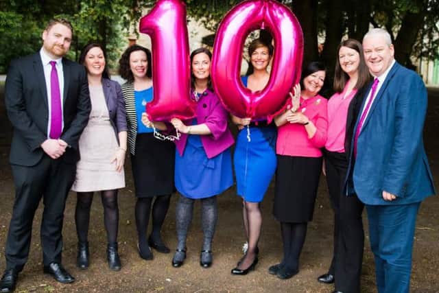 The Perceptive team celebrate the firm's tenth anniversary. Picture: Contributed