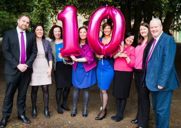 The Perceptive team celebrate the firm's tenth anniversary. Picture: Contributed
