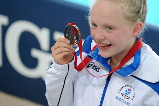 Shetland swimmer Erraid Davies has Perthes disease which affects one of her hip bones and joints. Picture: SNS