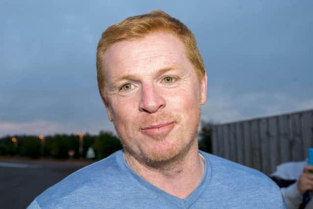 Neil Lennon was at East Mains to complete his deal