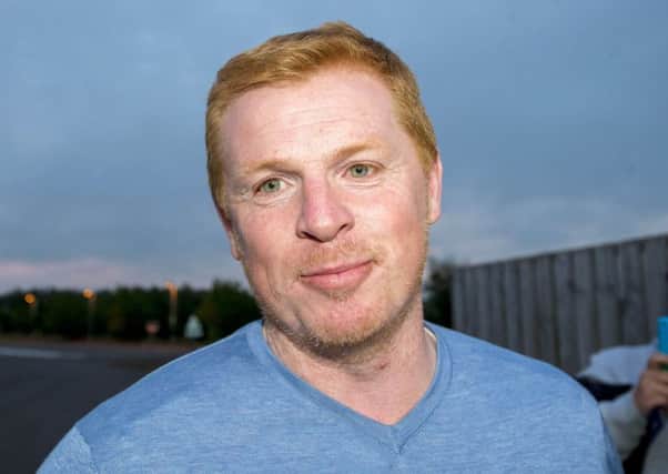 Neil Lennon was at East Mains to complete his deal