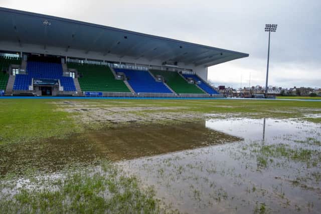 The Scotstoun pitch was badly affected by rain last season
