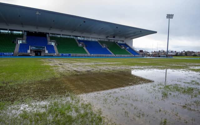 The Scotstoun pitch was badly affected by rain last season
