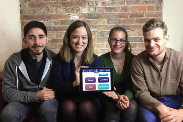 Ones to watch: The MindMate team of (L to R) Rogelio Arellano, Gabriela Matic, Susanne Mitschke, Patrick Renner. Picture: Mindmate/Handout