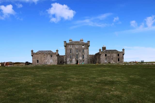 Breachacha Castle on the isle of Coll is a spectacularly situated property overlooking a beach. The current owners live on the top two floors which have six bedrooms, bathrooms and ensuites. The rest of the house is a longer term conservation project. Offers over £450,000. Contact Bell Ingram on 01631 566 122.