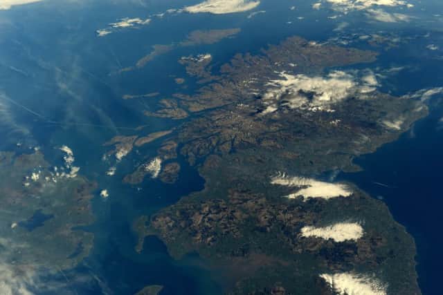 Scotland, Northern Ireland and Isle of Man from the ISS by Tim Peake. Picture: ESA/NASA