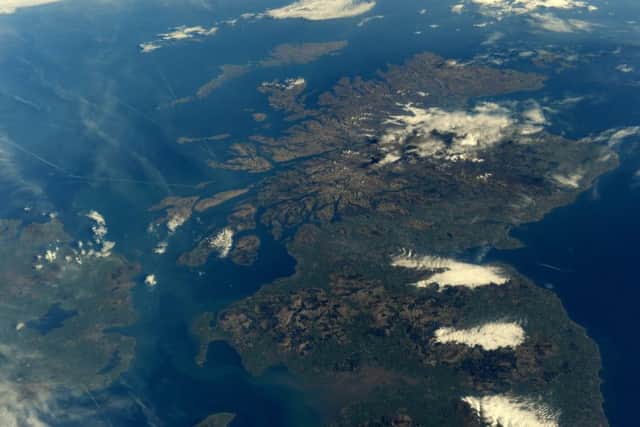 Scotland, Northern Ireland and Isle of Man from the ISS by Tim Peake. Picture:   ESA/NASA