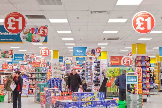 Poundland's underlying pre-tax profits have dropped 11 per cent. Picture: Contributed