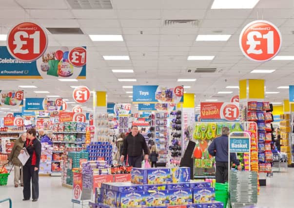 Poundland's underlying pre-tax profits have dropped 11 per cent. Picture: Contributed